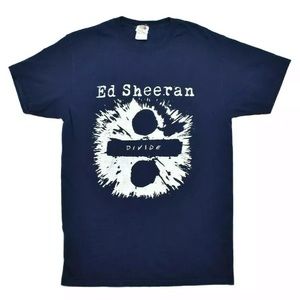 Blue Fruit of the Loom Ed Sheeran Divide Tour Tee